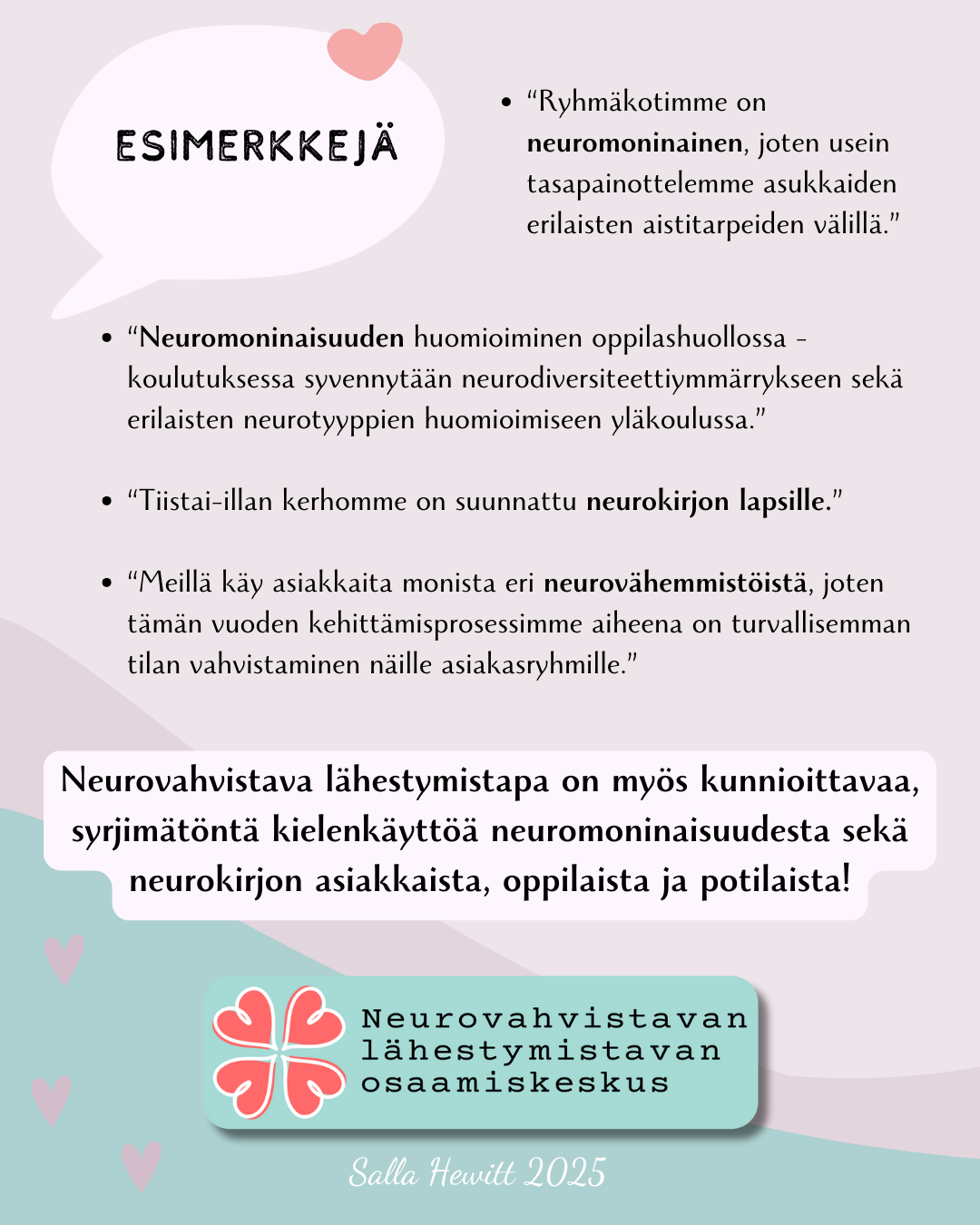 Esimerkkejä